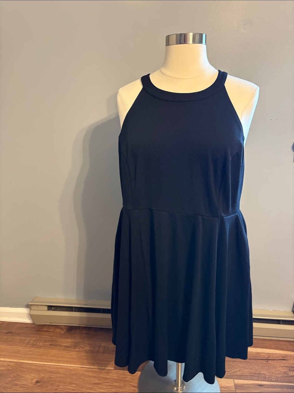 torrid Black Halter Fit & Flare Dress